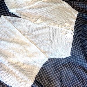 Jordan Taylor L white bathing suit bottom coverup